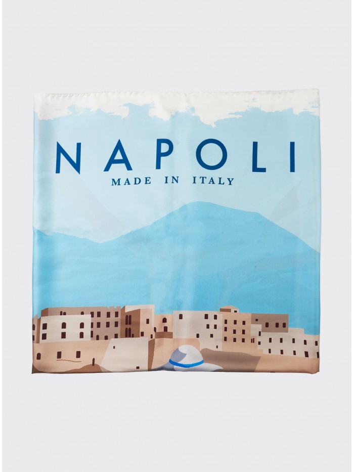 FOULARD SETA CARTOLINA NAPOLI