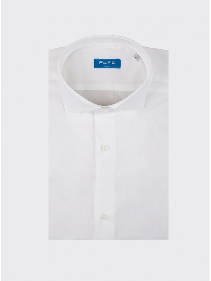 WHITE COTTON NO IRON SHIRT
