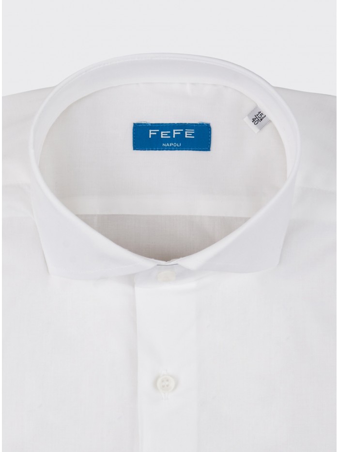 WHITE COTTON NO IRON SHIRT