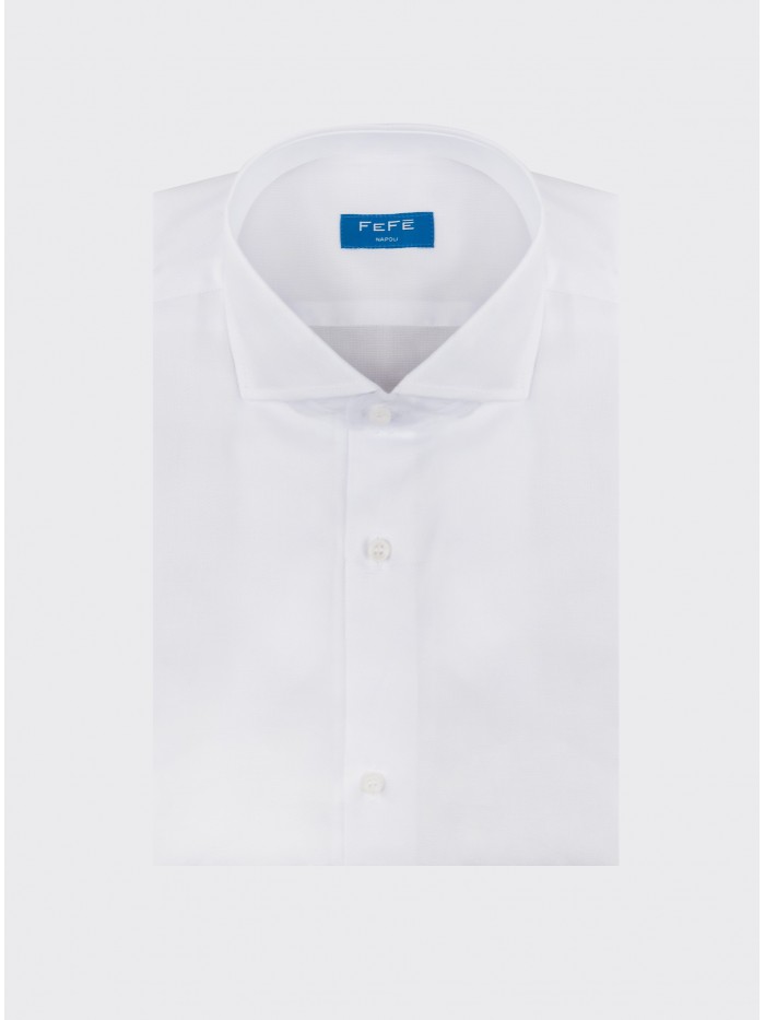 WHITE PANAMINO COTTON SHIRT