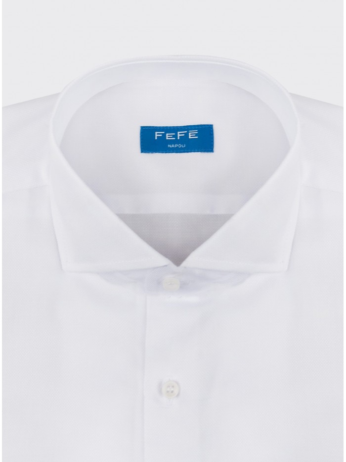 WHITE PANAMINO COTTON SHIRT