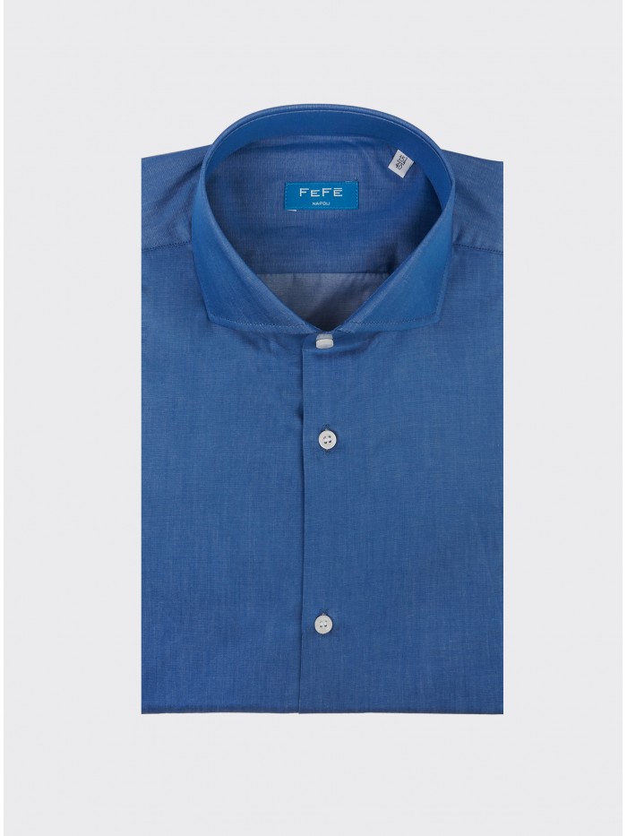 DENIM CHAMBRAY COTTON SHIRT