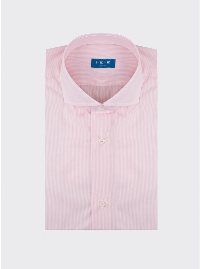 PINK STRIPED COTTON SHIRT
