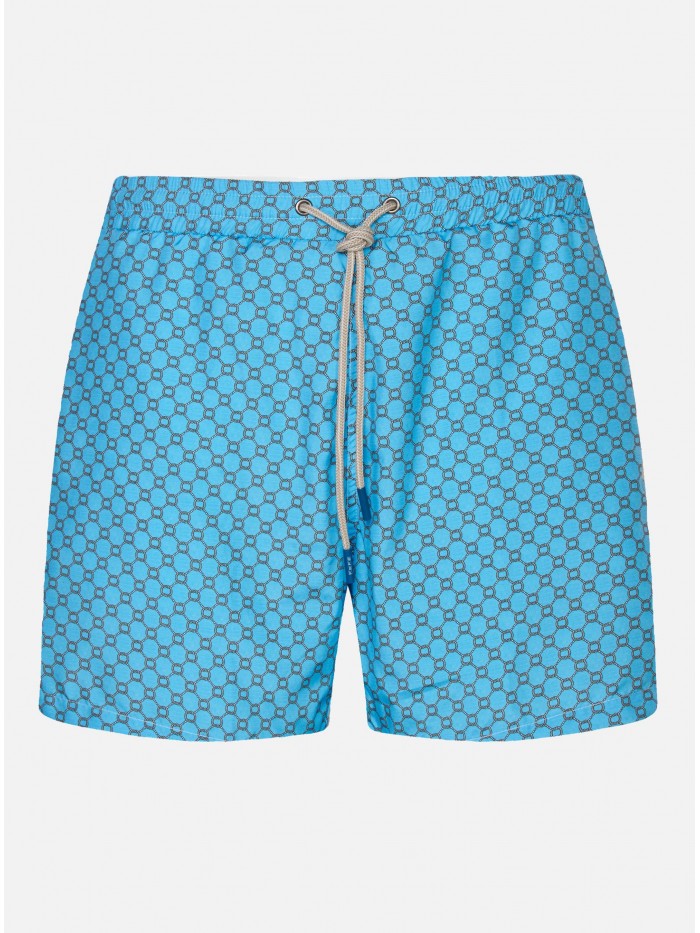 LIGHT-BLUE KNOT SWIM SHORT