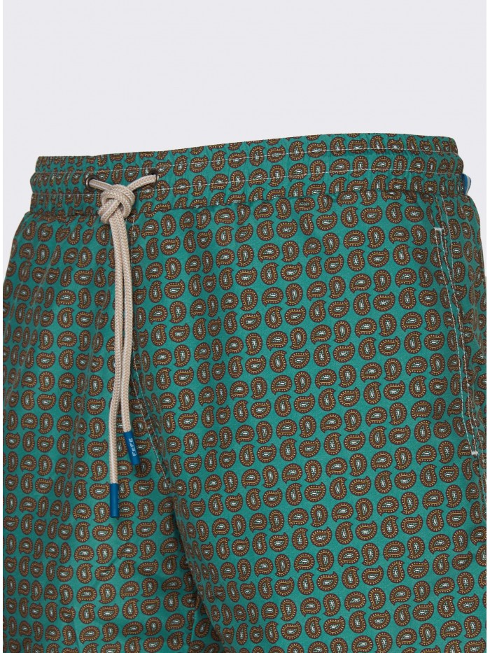 BOXER DA MARE PAISLEY VERDE