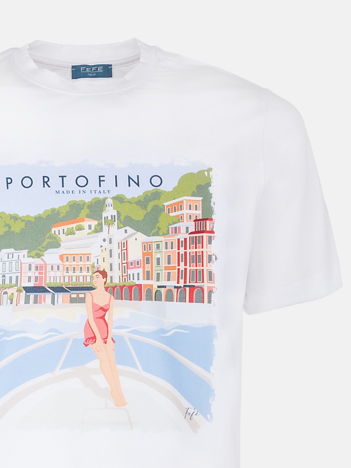 T-SHIRT CARTOLINA PORTOFINO