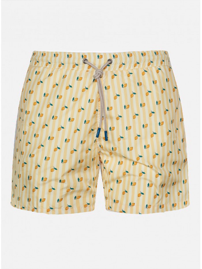 YELLOW LEMONS STRIPES SWIM...