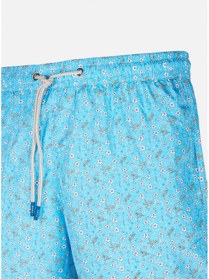 BOXER DA MARE FIORE CELESTE