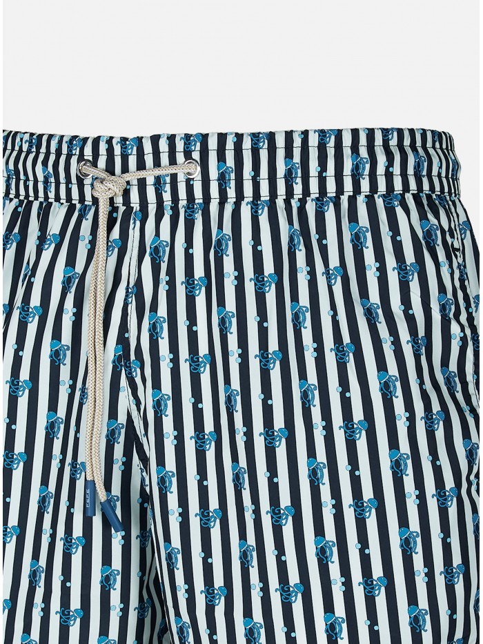 BLUE JELLYFISH STRIPES SWIM...