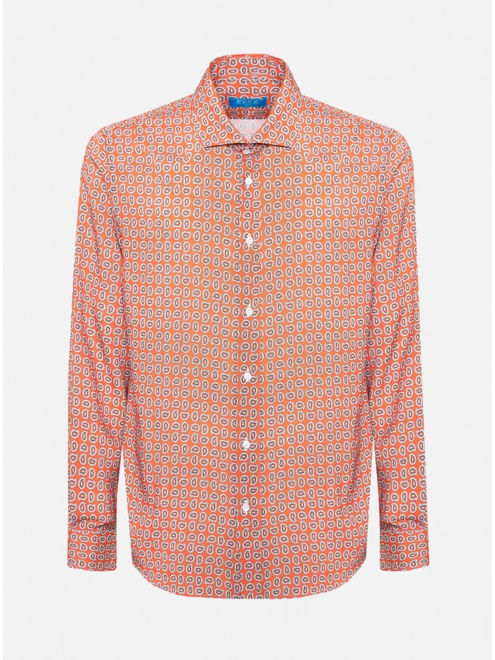 RED PAISLEY PRINTED SHIRT