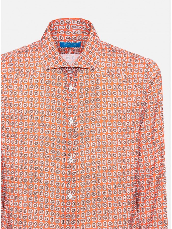 RED PAISLEY PRINTED SHIRT