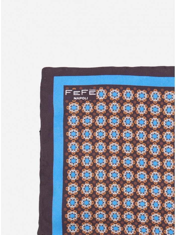 BROWN FLOWER SILK GENTLEMAN...