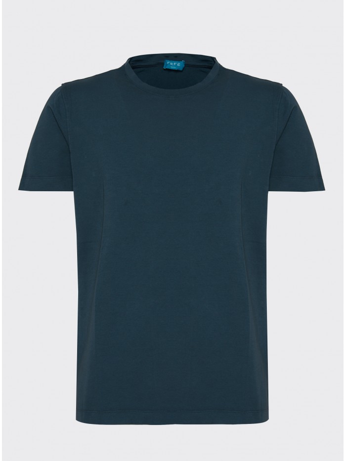GREY WASHED COTTON T-SHIRT