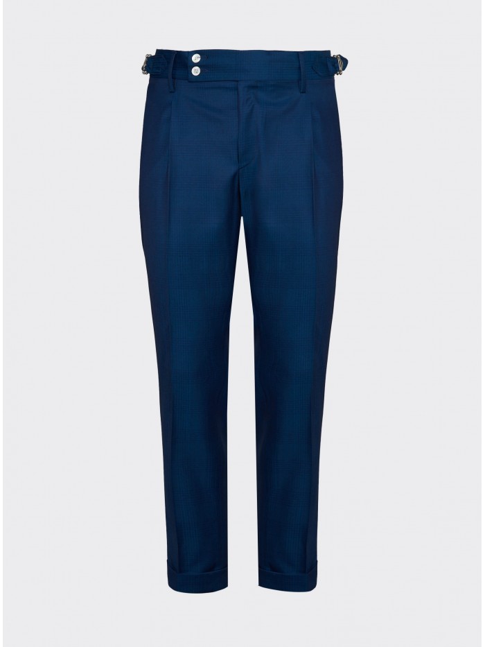 SOLARO CHECK BLUE TAILOR'S...