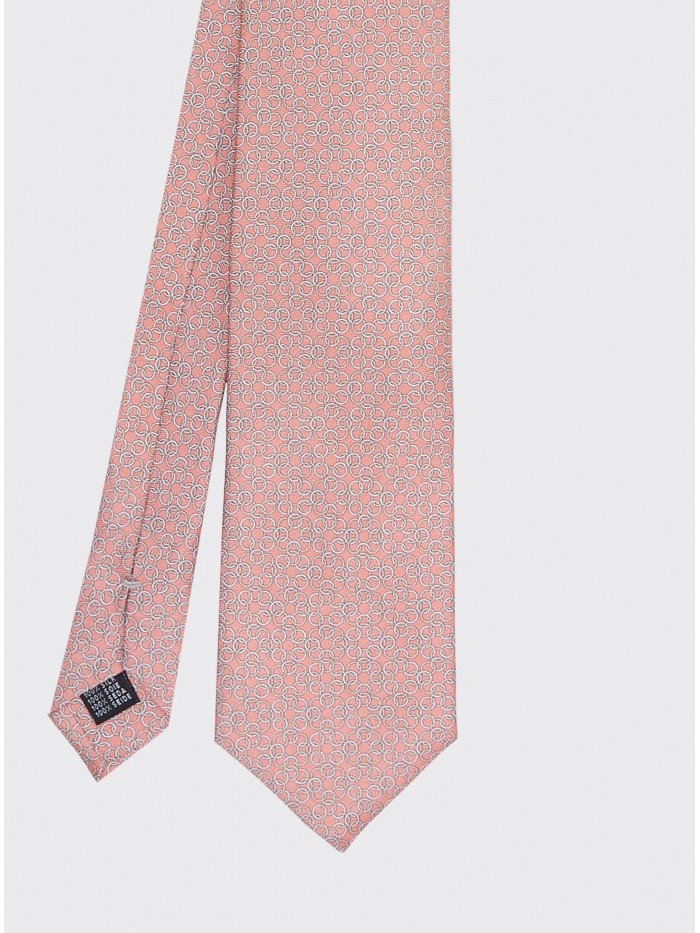 SALMON RIMS DANDY SILK TIE