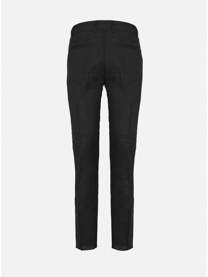 BLACK LINEN TROUSERS