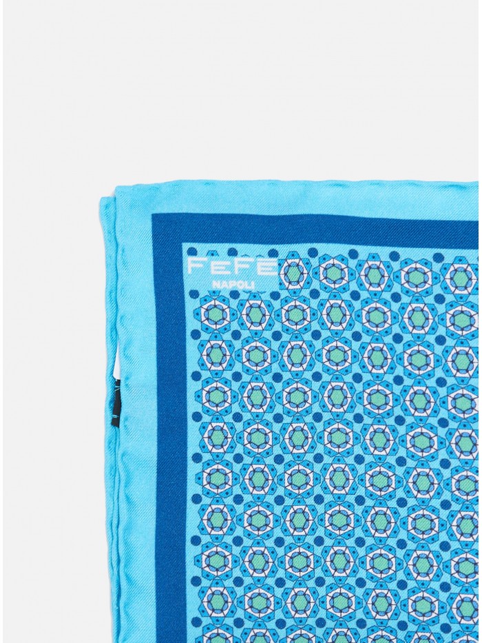 TURQUOISE FLOWER SILK...
