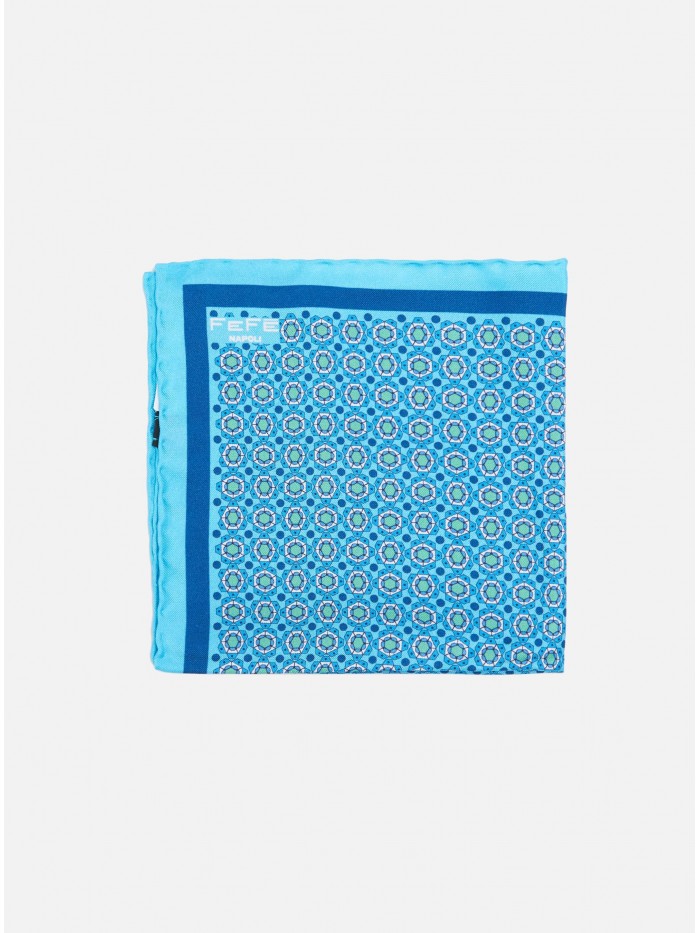 TURQUOISE FLOWER SILK...