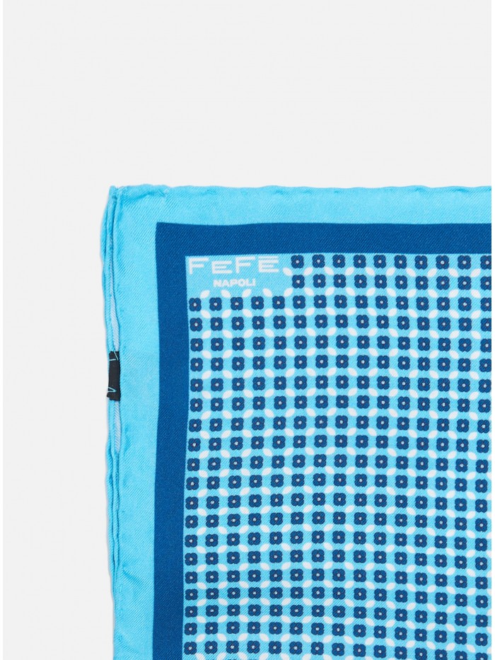 TURQUOISE FLOWER SILK...