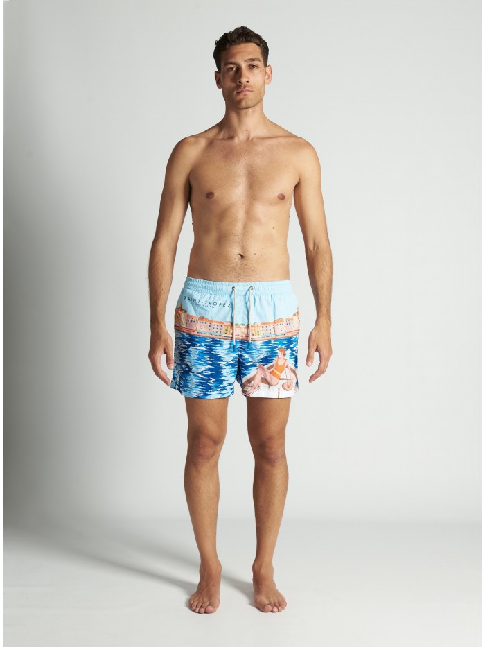 ST.TROPEZ POSTCARD SWIM SHORT