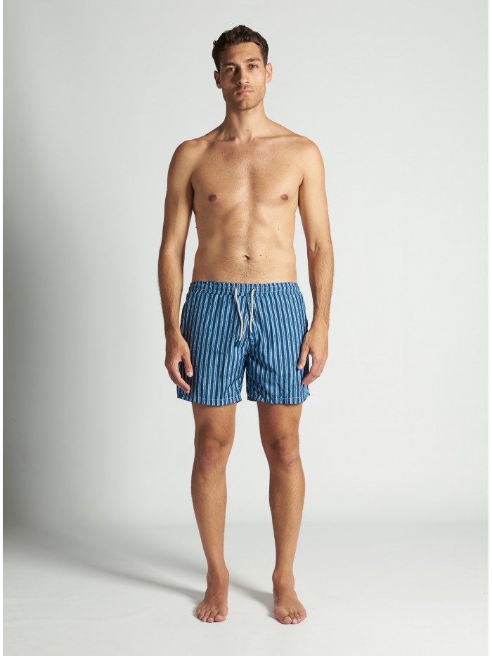BOXER DA MARE RIGHE BLU