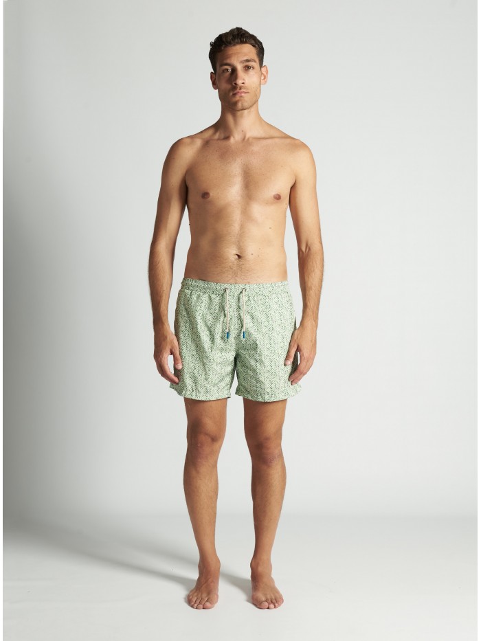 BOXER DA MARE ZIGZAG VERDE