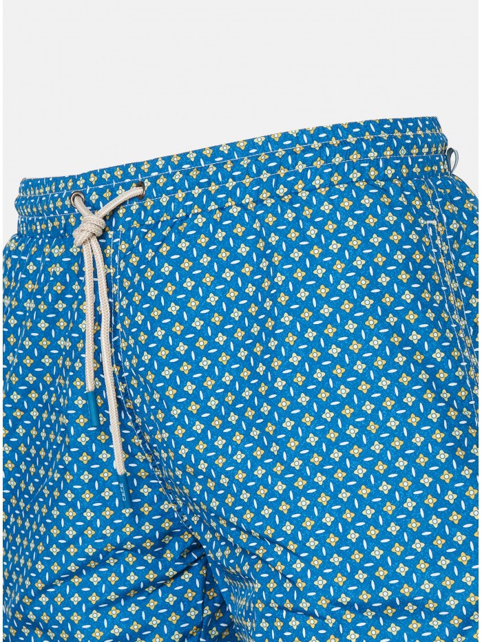 BOXER DA MARE ROMBI BLU GIALLO
