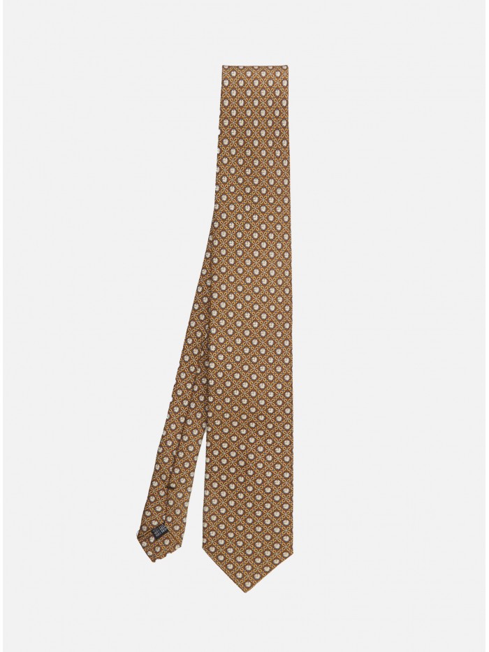 BROWN WATCH OPTICAL SILK TIE
