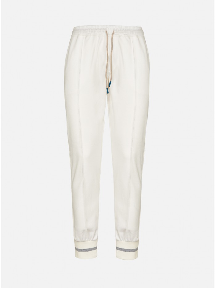 COMFORT COTTON WHITE TROUSERS
