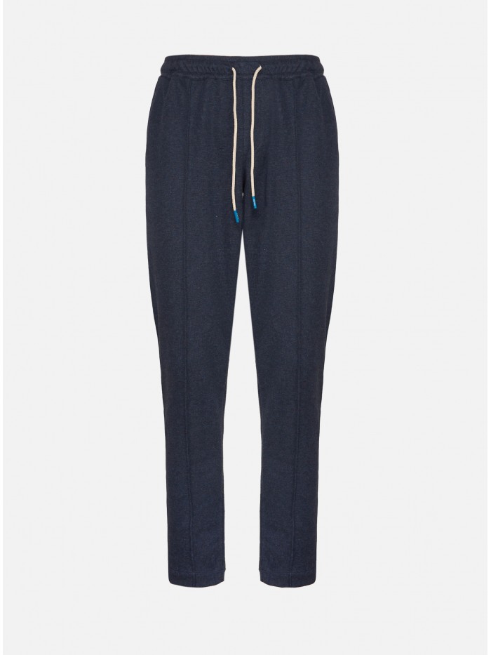 COMFORT CASHMERE BLUE TROUSERS