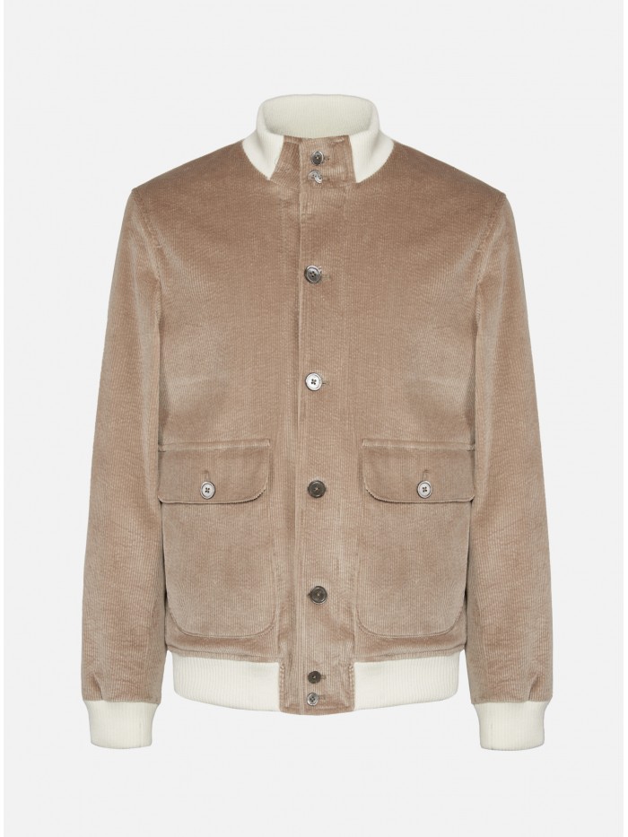 BEIGE VELVET JACKET