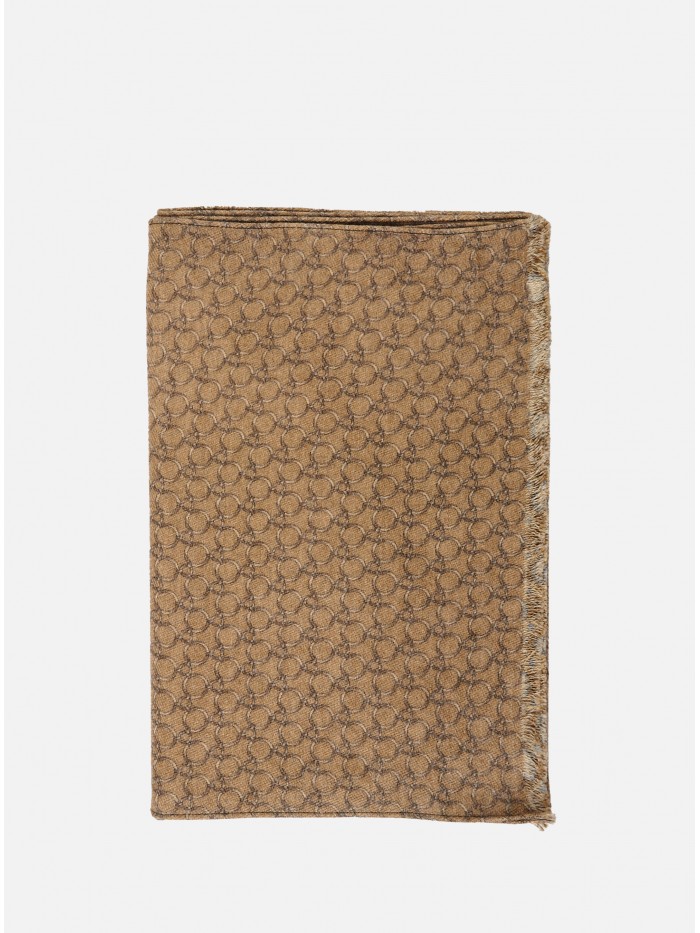 DOUBLE WOOL SCARF MUSTARD...