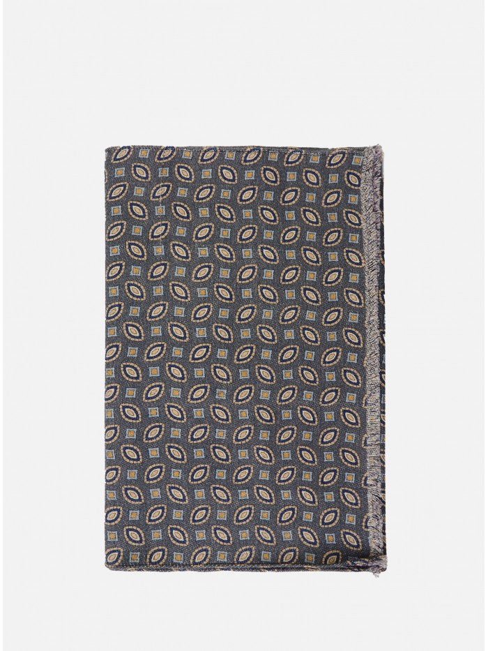 DOUBLE WOOL SCARF GREY...