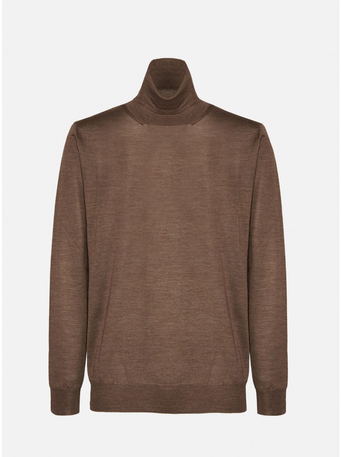 DOVE GREY SILK WOOL TURTLE...