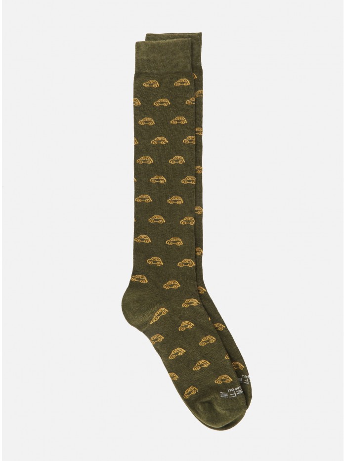 GREEN CAR DANDY MEN'S SOCKS