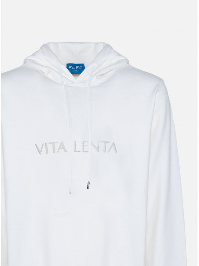 FELPA CAPPUCCIO COTONE VITA...
