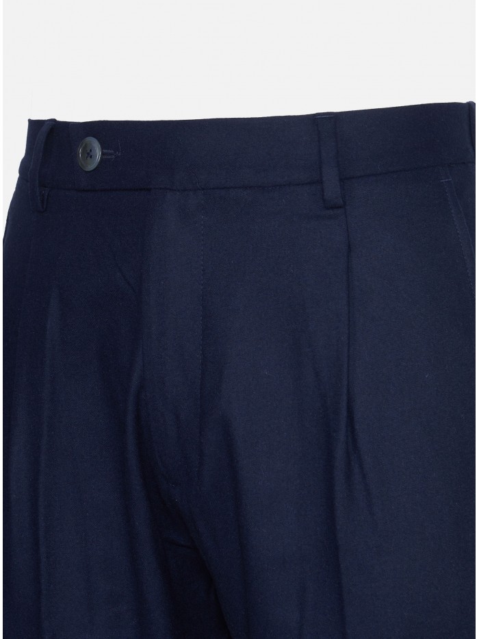 BLUE COMFORT CASHMERE TROUSERS