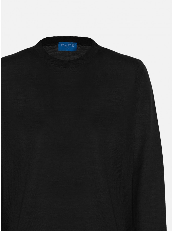 MAGLIA GIROCOLLO LANA SETA...