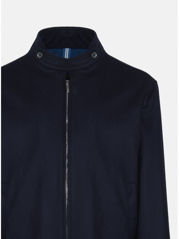 BOMBER CASHMERE BLU