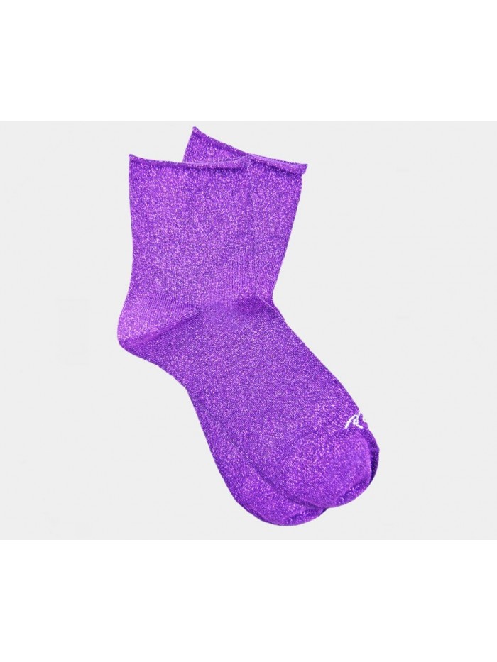 CALZINI DONNA LUREX VIOLA