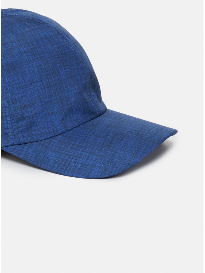 BLUE LINEN-PRINTED NYLON...