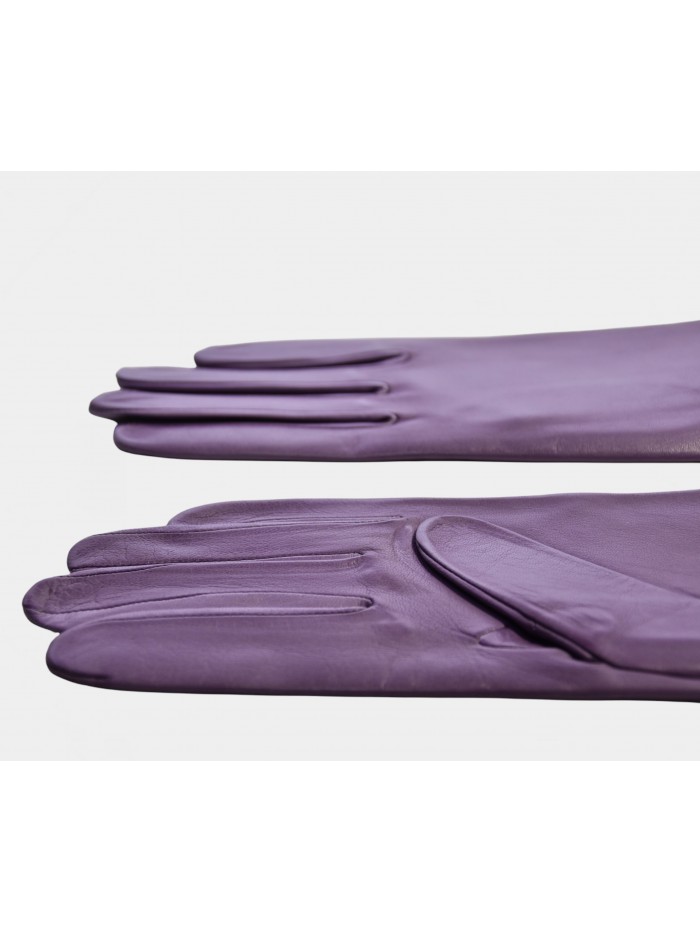 VIOLET LEATHER WOMAN GLOVES