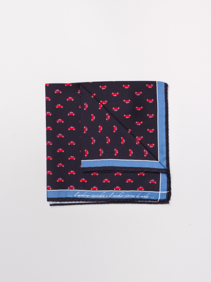BLUE CINQUECENTO SILK DANDY...