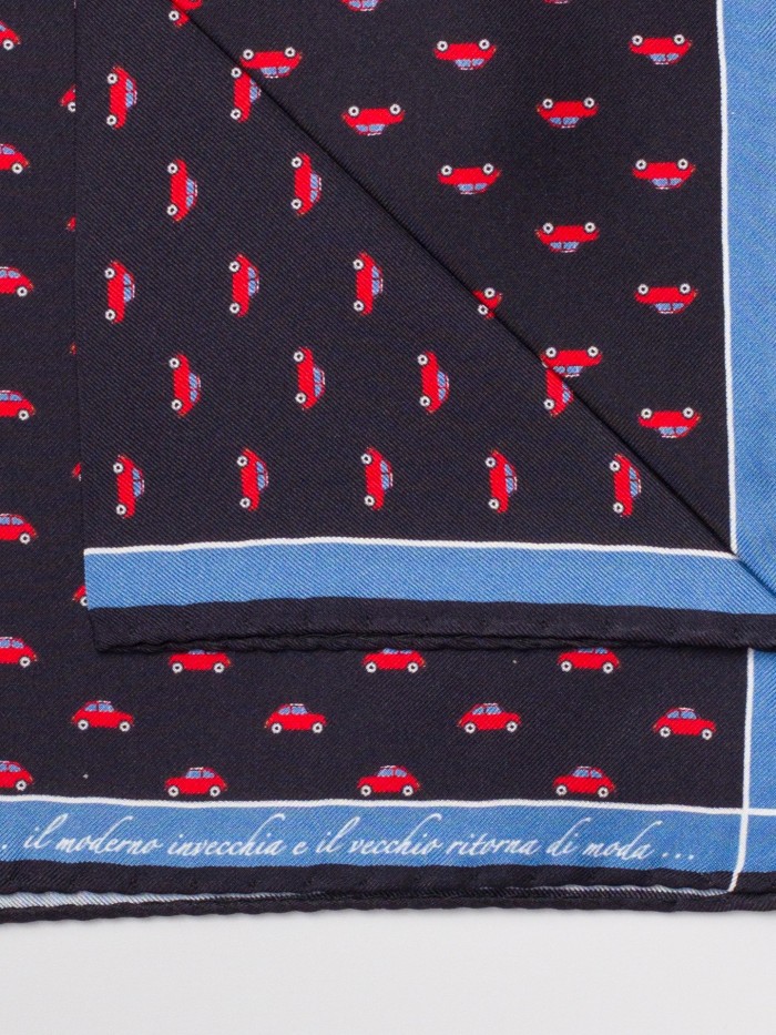BLUE CINQUECENTO SILK DANDY...