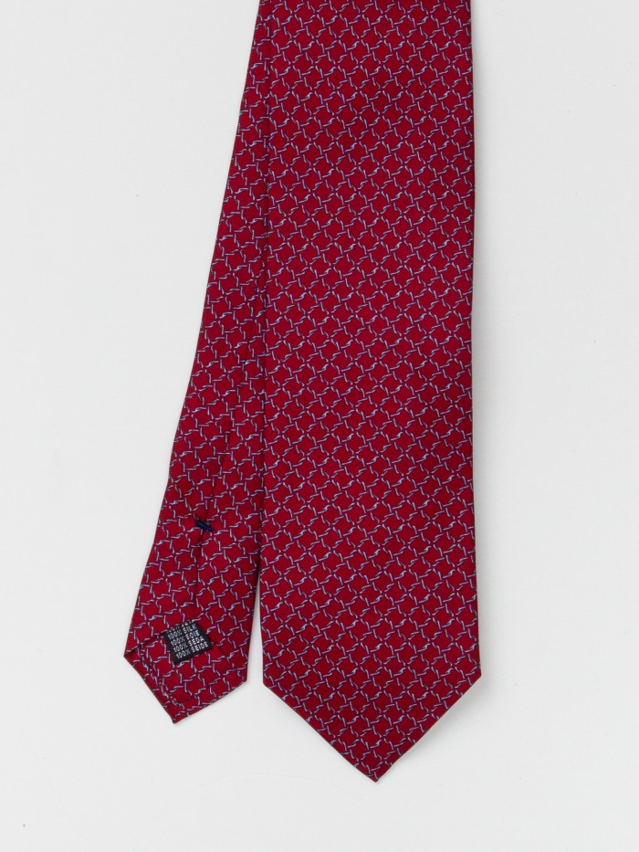 BORDEAUX CHAIN DANDY SILK TIE