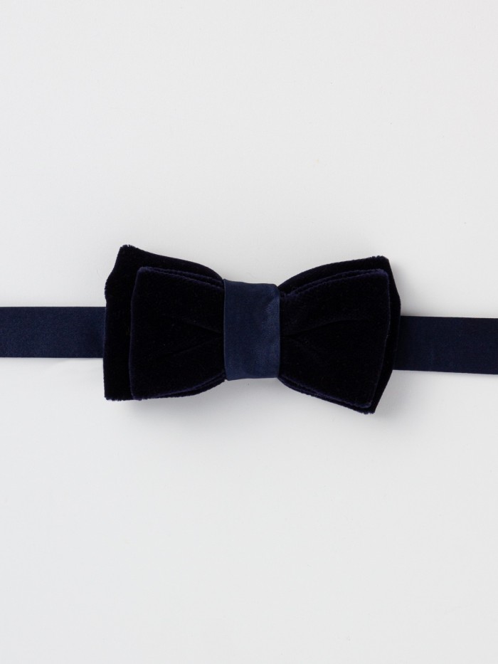 BLUE VELVET GENTLEMAN BOW-TIE