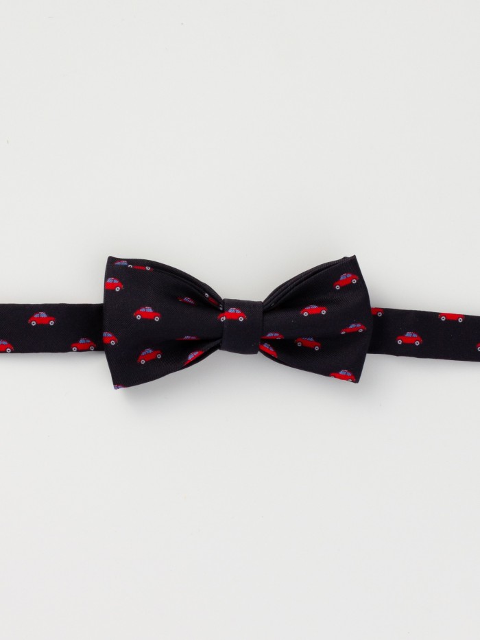 BLUE CINQUECENTO SILK BOW-TIE